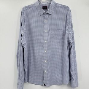 UNTUCKit Blue Checkered Casual Button Down Shirt